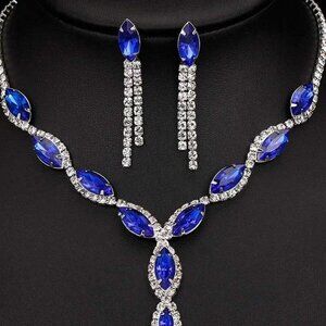 Fashion Necklace and Tassel Earring Set